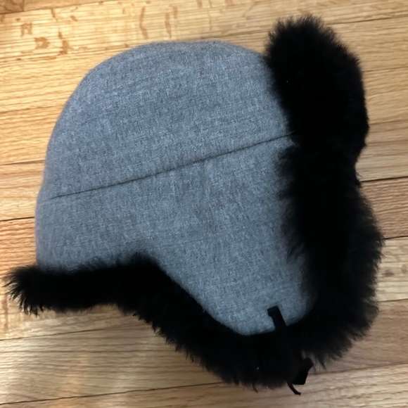 Baby alpaca fur trapper aviator hat NWT - Picture 2 of 9